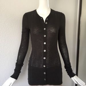 Inhabit gray button down sweater